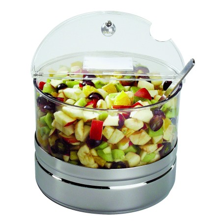 APS 11849 Exposant réfrigérateur acrylique-inox 18/10 pour fruits 4 l.