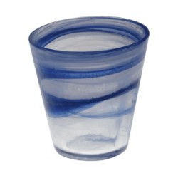 Vasos bajos azules 25 cl Atlas | B´ghest (6 uds)