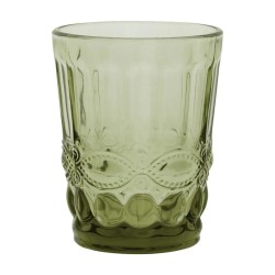 Vasos altos verdes con relieve "retro" Ritual 26cl (6 uds)