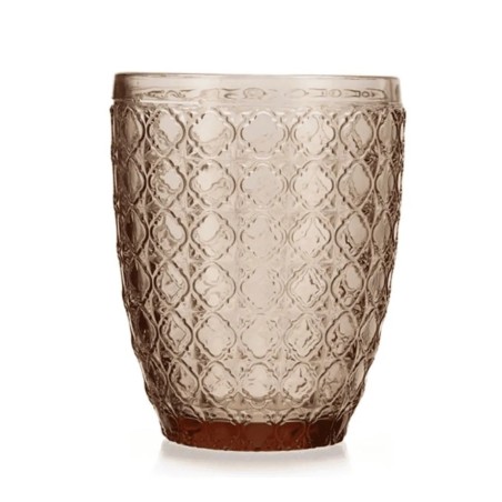 Vasos naranjas con relieve "mosaico" GIO 30cl (24 unidades)