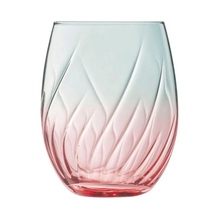 Vasos de agua rosa y verde  36 cl (4 uds)