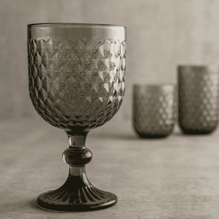 Copas grises con relieve ELITE 35 cl | Bidasoa