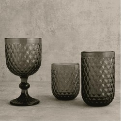 Copas grises con relieve ELITE 35 cl | Bidasoa