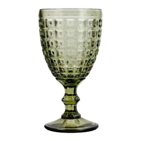 Copas verdes con relieve "cuadrados" Alma 30cl (24 unidades)