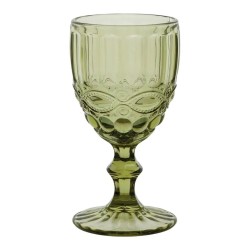 Copas verdes con relieve "retro" Ritual 30cl (6 unidades)