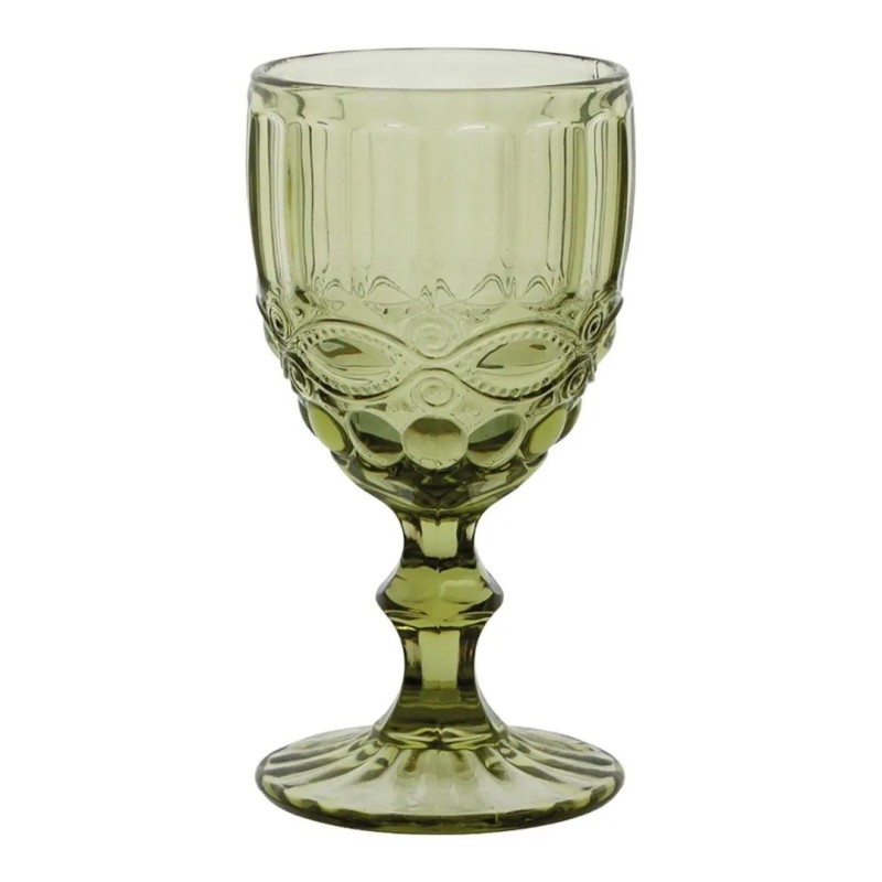 Copas verdes con relieve "retro" Ritual 30cl (6 unidades)