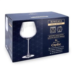 Copa cóctel Bohemia Optic 64 cl (6 uds) | Cristalin borde fino | Alium