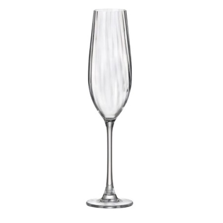 Copas de Champán Optic Bohemia | 26 cl | 6 uds