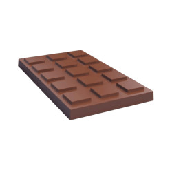 Molde reutilizable 12 mini barritas chocolate brillante | 100% Chef