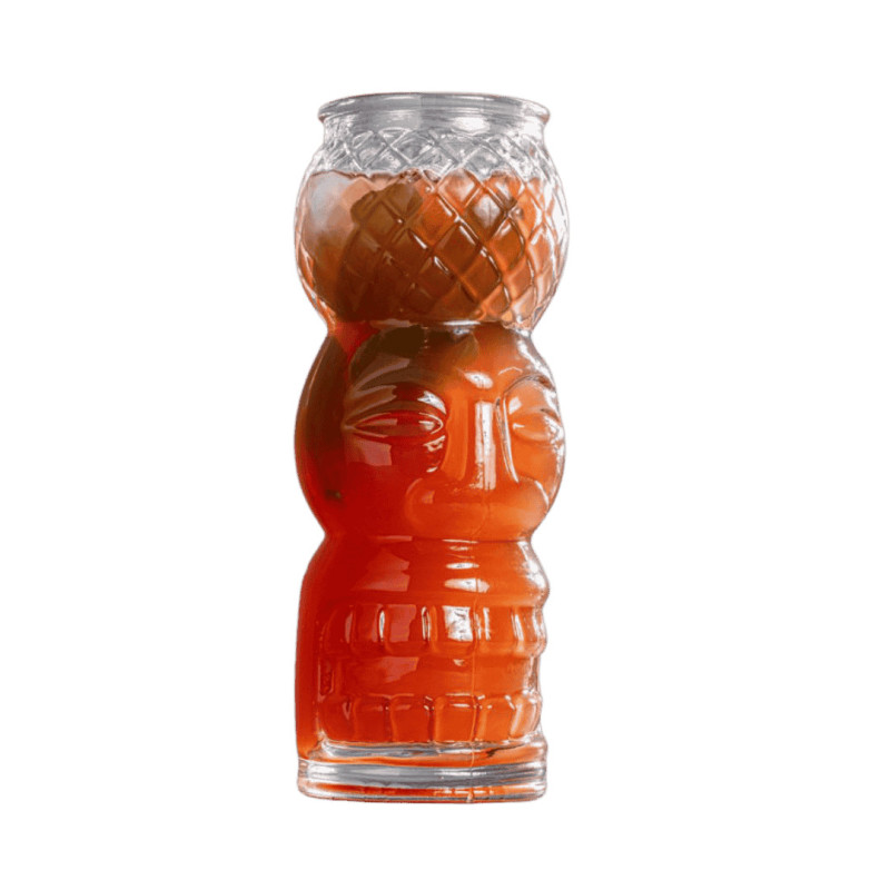 Vasos tiki de vidrio para cócteles tropicales | 55 cl | Pack 16