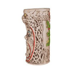 Vasos tiki Panther 85 cl | Cerámica | Tribal | Pack 4 | Coctelería