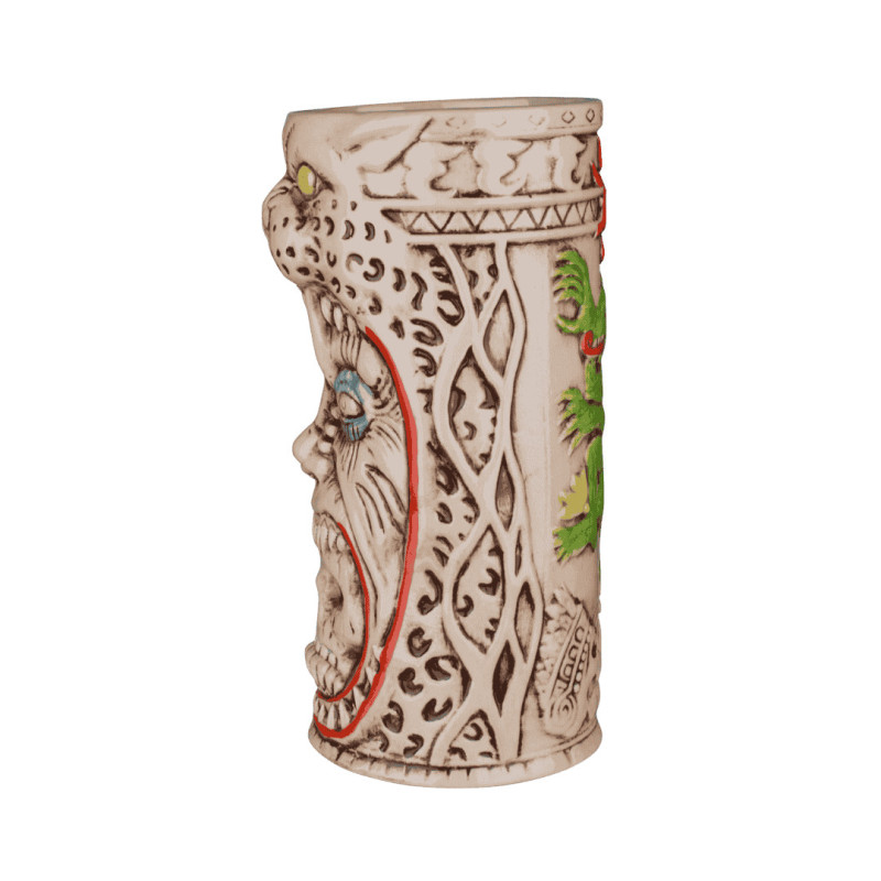 Vasos tiki Panther 85 cl | Cerámica | Tribal | Pack 4 | Coctelería