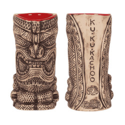 Vasos Tiki "Kane" 35 cl | Cerámica  | Polinesio | Pack 9 | Coctelería