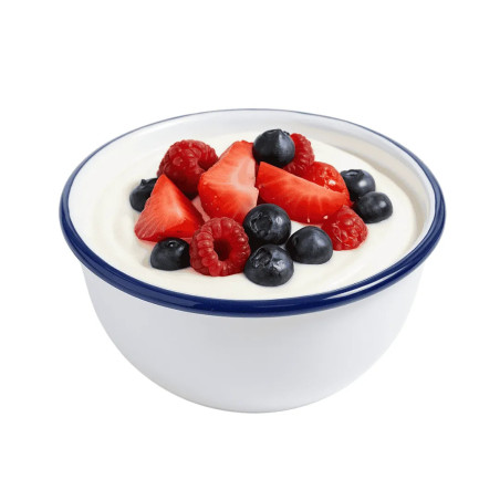 Bol Vintage Blue Ø 12 cm | Acero esmaltado | Pack 12