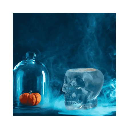 Vaso tiki de vidrio cráneo 70 cl | Diseño impactante | Hostelería