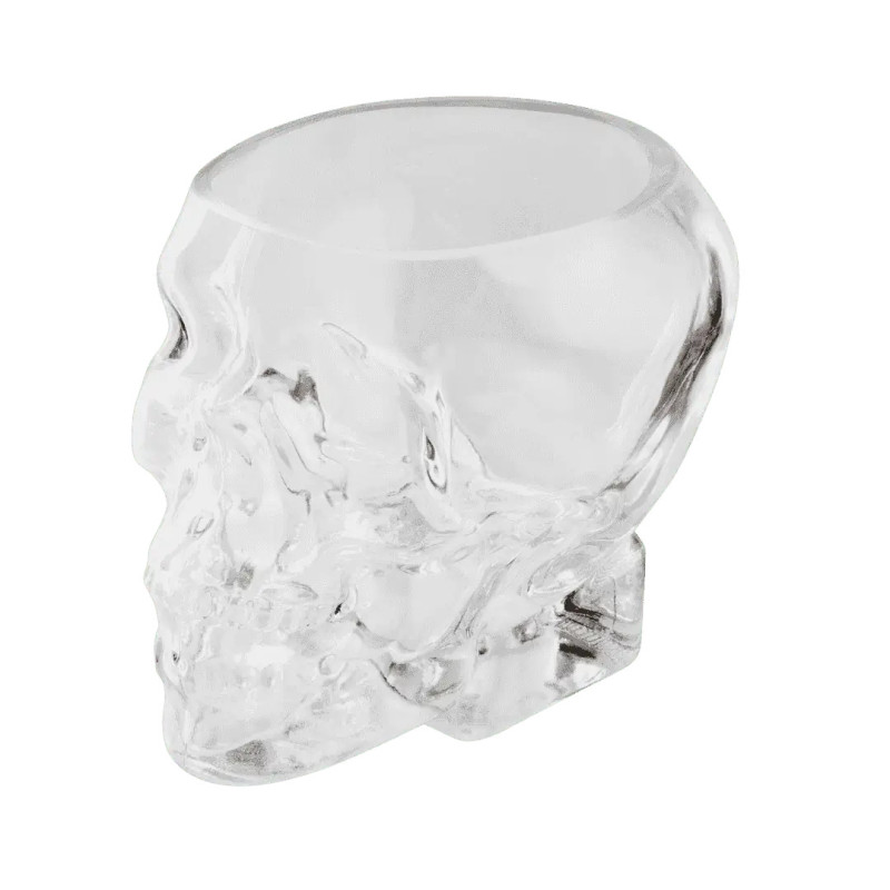 Vaso tiki de vidrio cráneo 70 cl | Diseño impactante | Hostelería