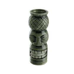Vaso tiki Totem verde 65 cl | Diseño tropical | Coctelería profesional