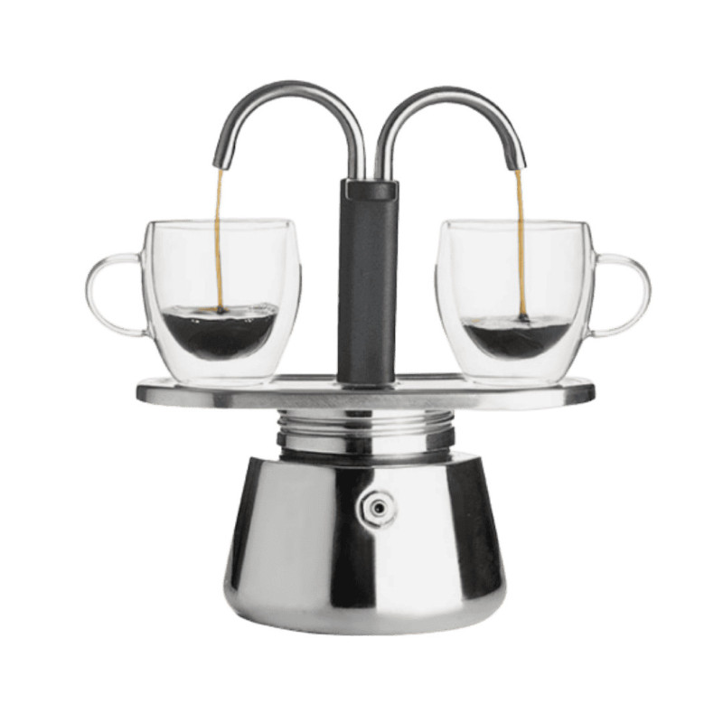 Cafetera Ibili Mini Express 2 Tazas – Doble dispensador