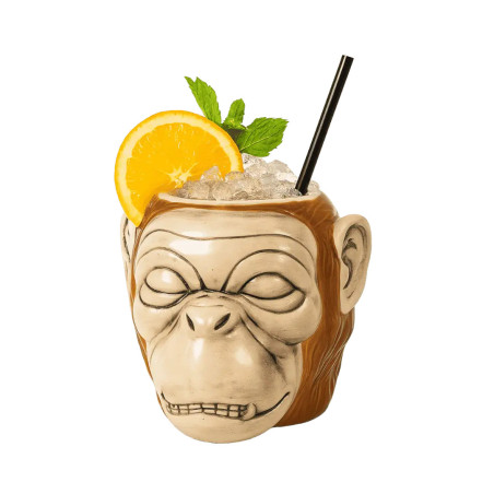 Vaso Tiki Animal | Mono |Nyani 75 cl | Cerámica | Hostelería |4 uds