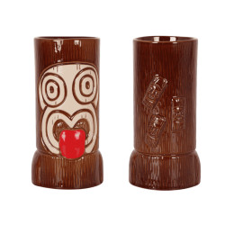 Vaso tiki “Ku” | 48 cl | Diseño con lengua | Pack 4