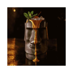 Vaso Moai 100% Chef (resina con vaso de vidrio) | 30 cl | 1 ud