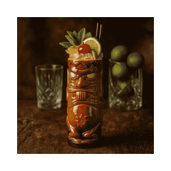 Vasos tiki “Kalui” 35 cl | 4 uds | 6×18 cm | Barra profesional