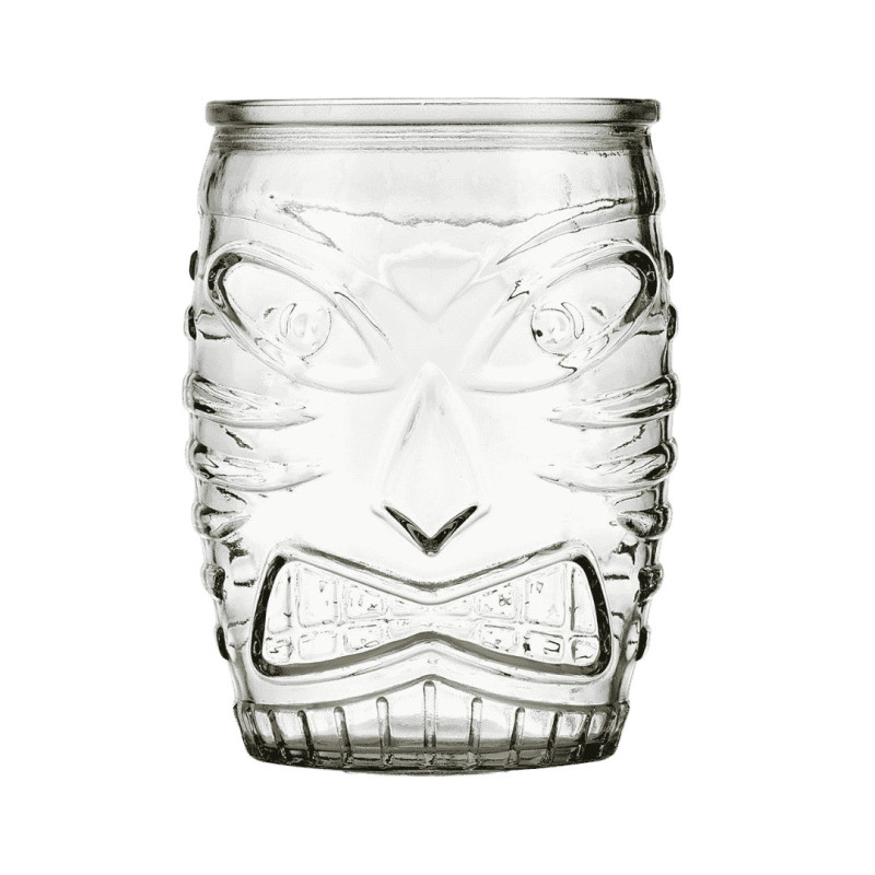 Vaso tiki de vidrio  DOF  |47,3 cl | Cócteles temáticos | Pack 12