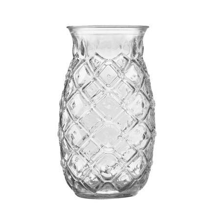 Vaso tiki piña de vidrio 53 cl | Presentación tropical | Pack 6