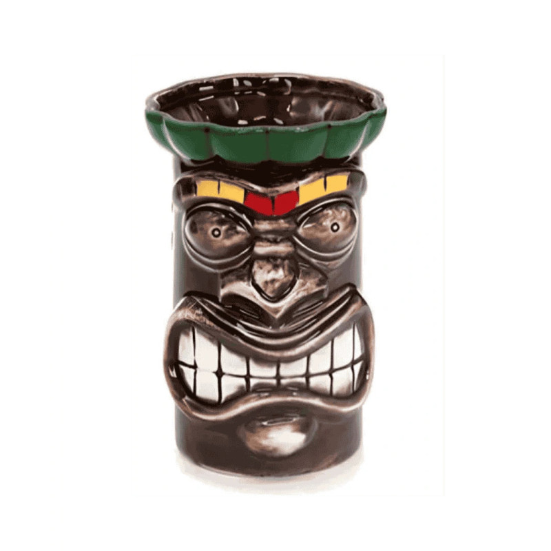 Tiki “Happy Face” 55 cl en cerámica | Impacto en barra | Paderno