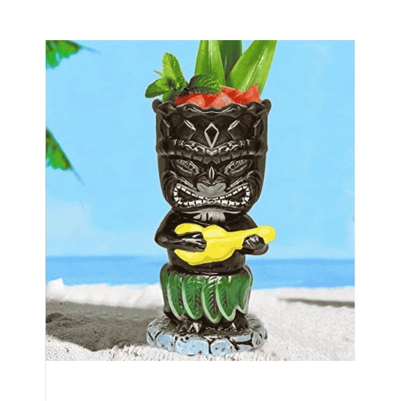 Tiki “Guerrero de la Guitarra” 34 cl en cerámica | Impacto en barra