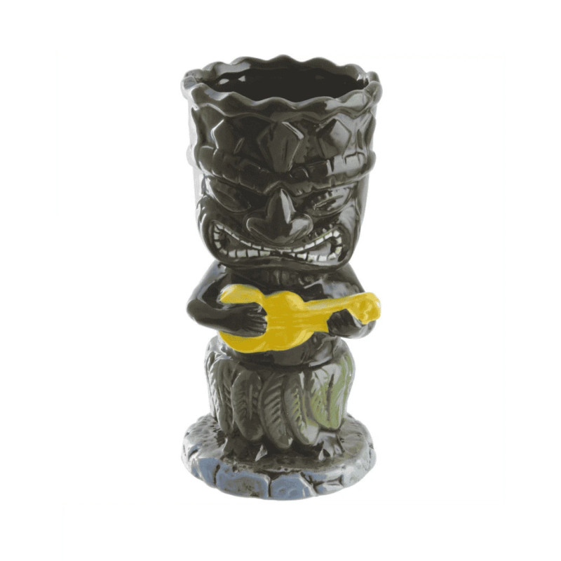 Tiki “Guerrero de la Guitarra” 34 cl en cerámica | Impacto en barra