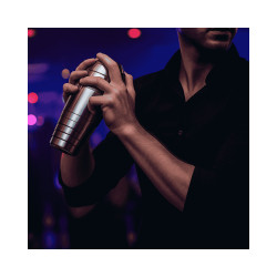 Coctelera clásica 3 piezas con filtro | Acero inox 0,5 L |Profesional