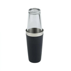 Coctelera Boston APS engomada | acero inox + vidrio 0,7/0,4 L — agarre