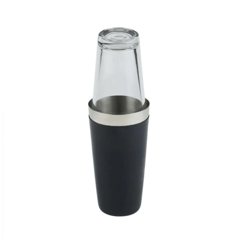 Coctelera Boston APS engomada | acero inox + vidrio 0,7/0,4 L — agarre
