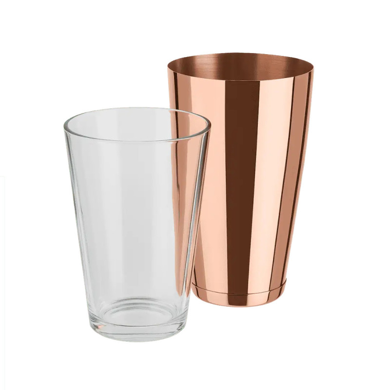 Coctelera Boston | APS 0,7/0,4 L | Inox, vintage y cobre | Profesional