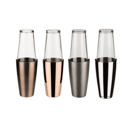 Coctelera Boston | APS 0,7/0,4 L | Inox, vintage y cobre | Profesional