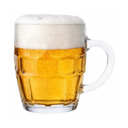 Jarra de cerveza de vidrio de 56 cl | Hostelería | Pack de 24 uds