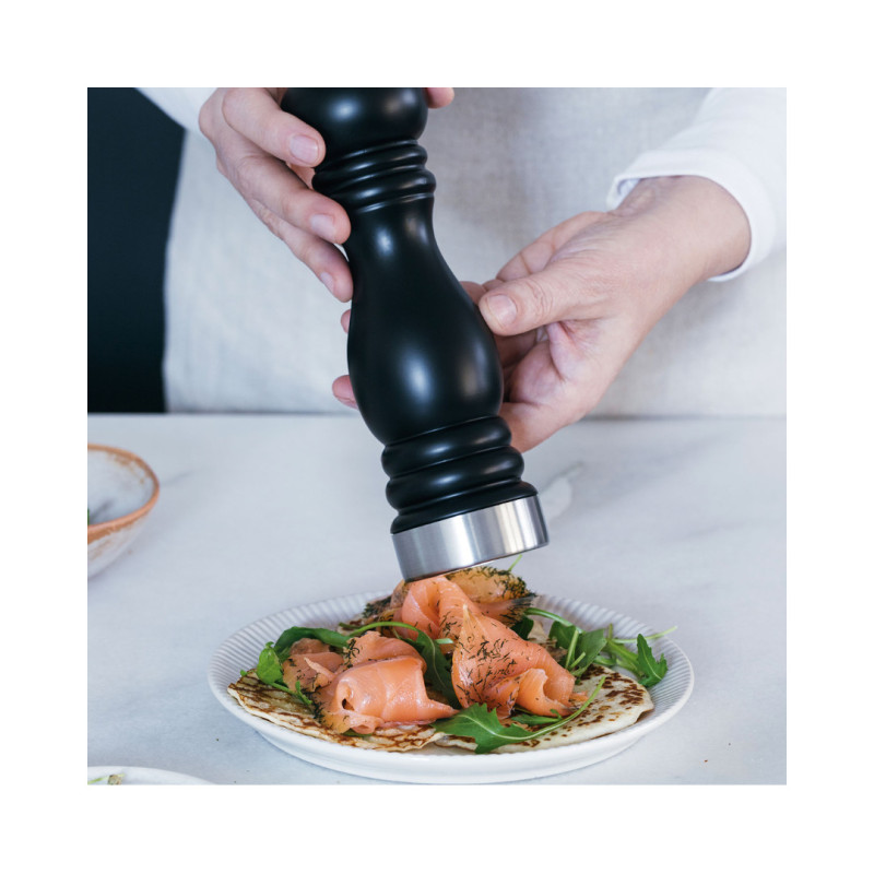 Molinillo manual sal y pimienta Lacor Black 30 cm | Madera de caucho