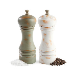 Molinillo de pimienta Country 15 cm blanco | Estilo vintage