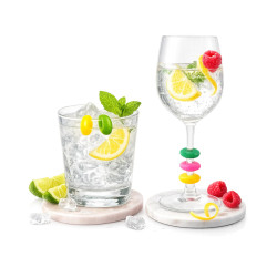 Marcacopas silicona Vin Bouquet 12 colores (12 uds) | Eventos