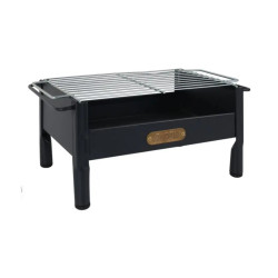 Barbacoa pequeña sobremesa carbón 33x23 cm de hierro | Hostelería