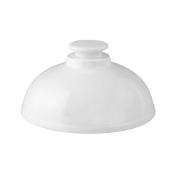 Campana cloche porcelana blanca Ø19,5 cm | Pack 6 | hostelería