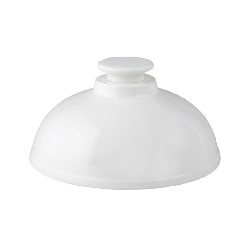 Campana cloche porcelana blanca Ø19,5 cm | Pack 6 | hostelería