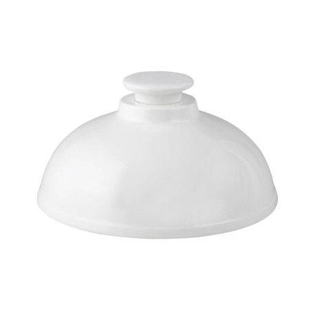 Campana cloche porcelana blanca Ø19,5 cm | Pack 6 | hostelería