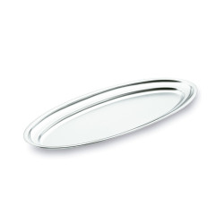 Bandeja ovalada de acero inoxidable 60 cm LACOR | Aliumpro