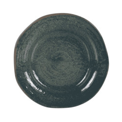 Plato llano Moss Tivoli Ø23 cm de melamina | Pack 24 hostelería