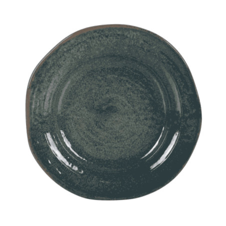 Plato llano Moss Tivoli Ø23 cm de melamina | Pack 24 hostelería