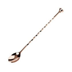 Cucharilla de cóctel 27 cm cobre acero inoxidable | Hostelería