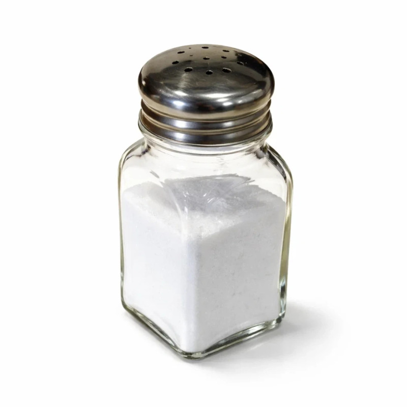 Salero profesional de vidrio con tapa inox para hostelería | Pack 12 I