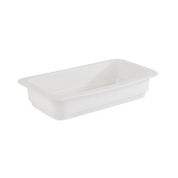 Cubetas GN porcelana blanca 6 cm para buffet profesional